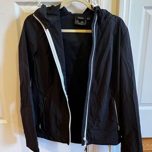 Mountain Warehouse Black Water Resistant Windproof Windbreaker Outdoor Jacket